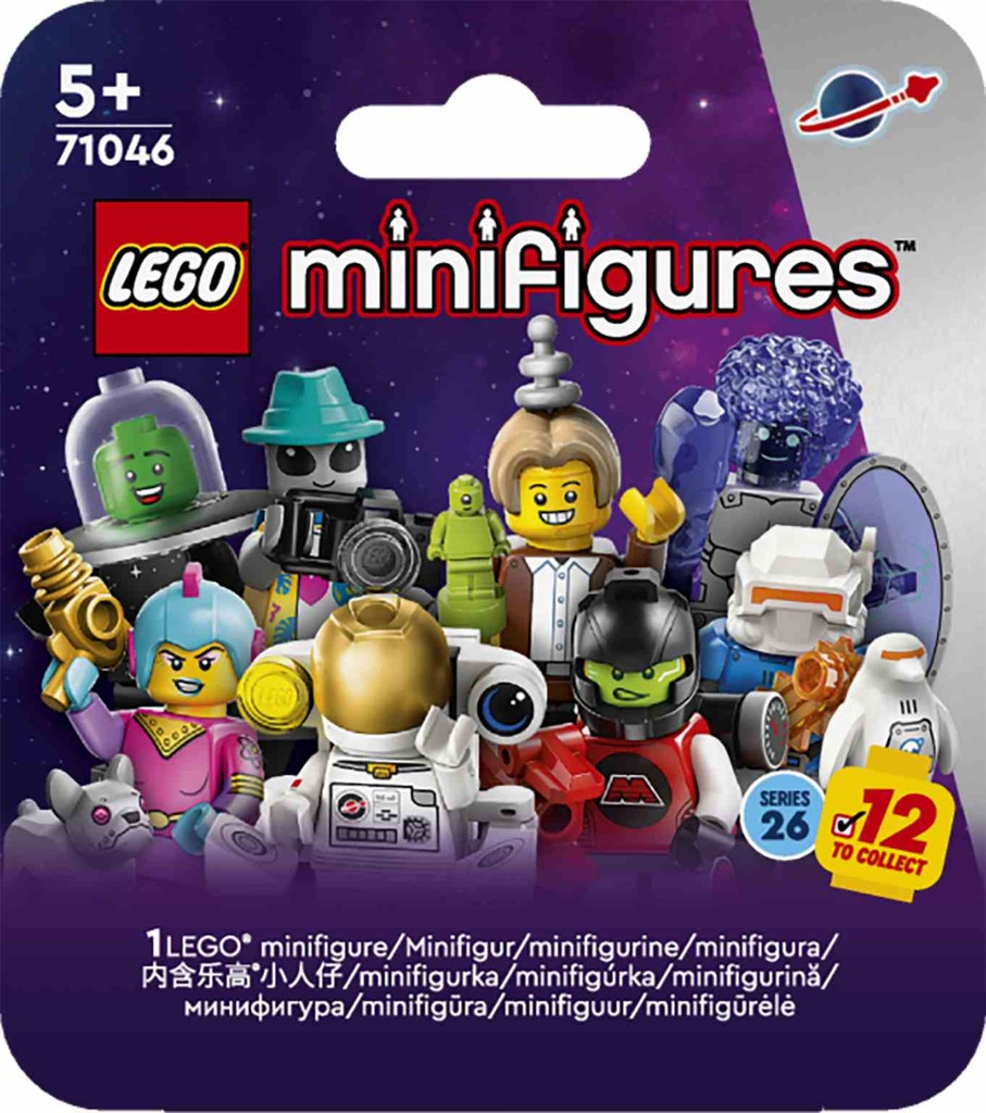 LEGO Minifiguras | 26ª Edición: Espacio  SERIE COMPLETA 12 FIGURAS- 71046-SC