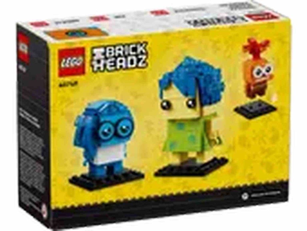 LEGO BRICK HEADZ | Alegría, Tristeza y Ansiedad - 40749