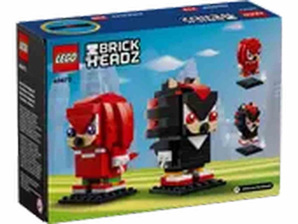 LEGO BRICK HEADZ | Sonic the Hedgehog: Knuckles y Shadow - 40672