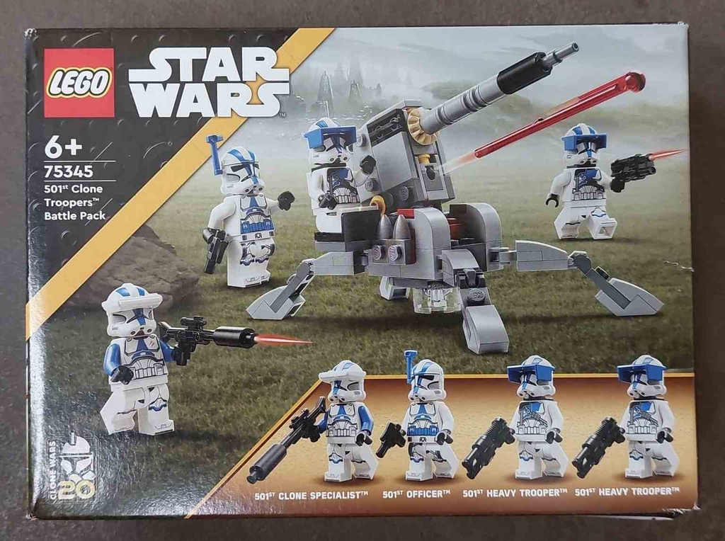 LEGO Star wars Pack de Combate: Soldados Clon de la 501 CAJA DAÑADA - 75345-CD