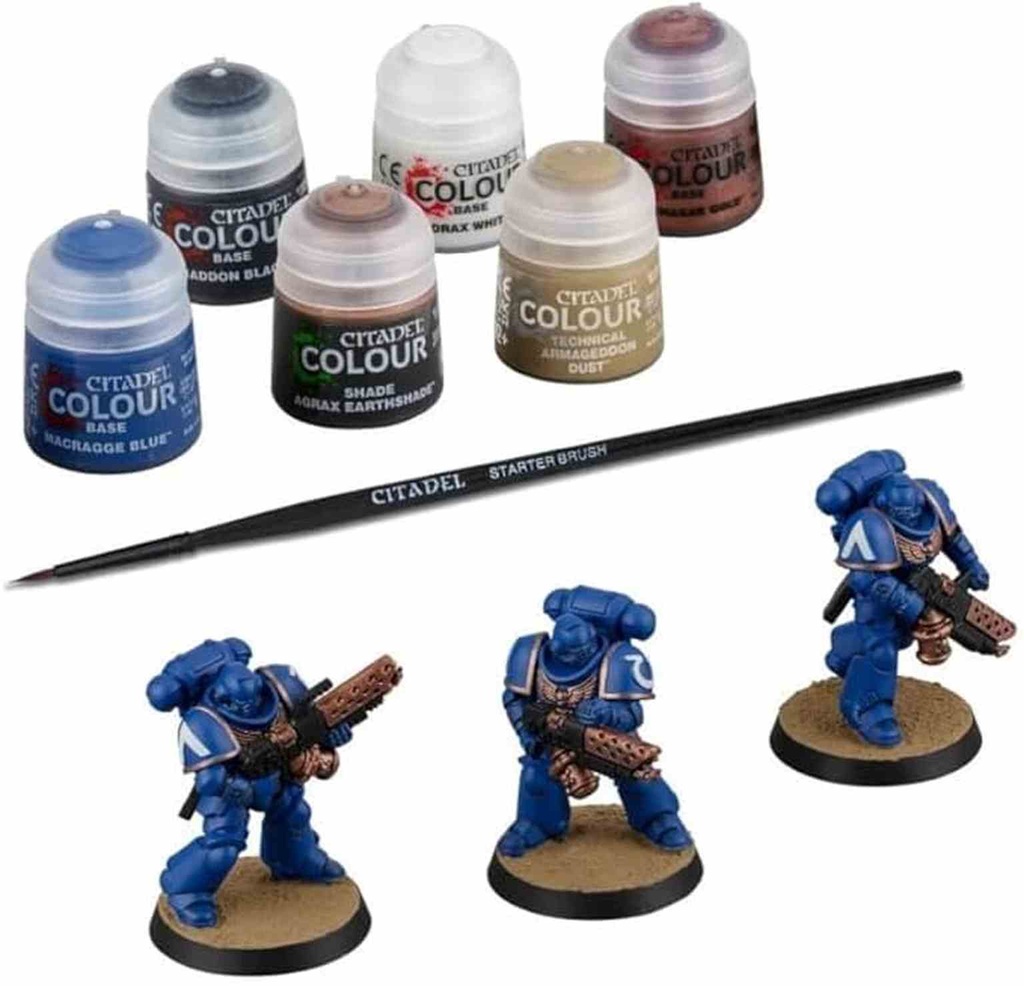 Warhammer 40,000 | Space Marines - INFER S/M + PAINTS ENG/SPA/PORT/LATV/ROM - 60-11