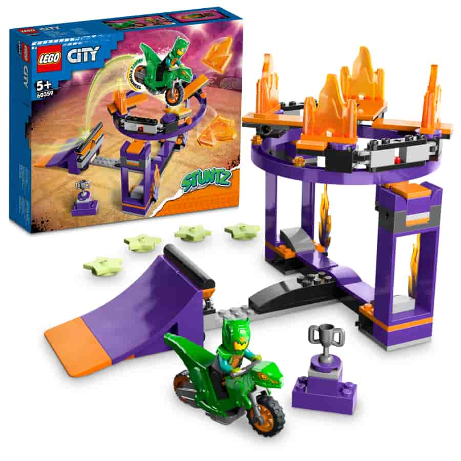 Lego City Desafío Acrobático Camión y Anillos de Fuego 60357