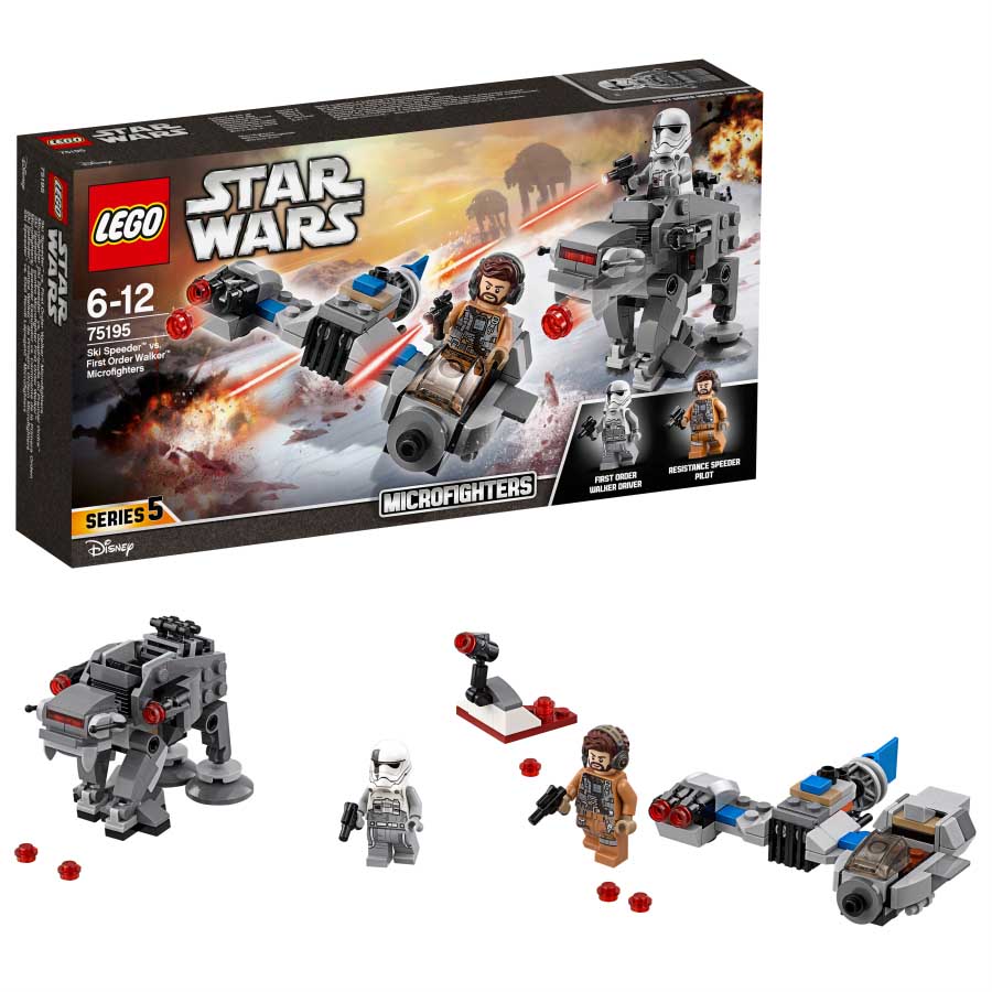 Lego Microfighters Speeder Esquiador vs Caminante de la Primera Orden 75195