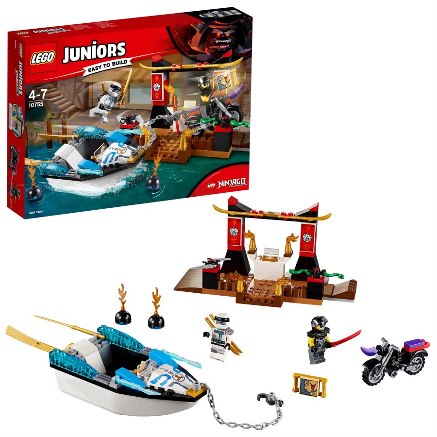 Lego Juniors Persecución en la lancha ninja de Zane Ninjago 10755