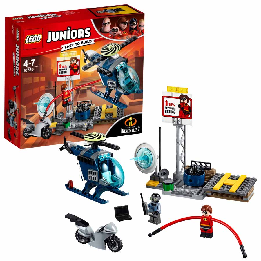 Lego Juniors Persecución por los tejados de elastigirl increibles 2 10759