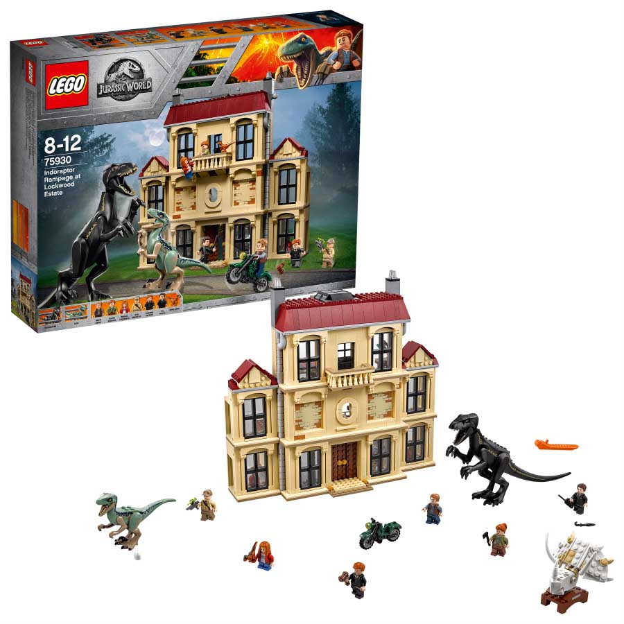 Lego Jurassic World Caos del indorraptor en la masión Lockwood 75930