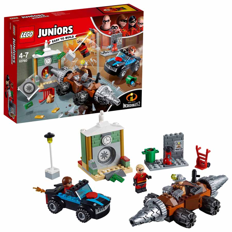 Lego Juniors Atraco al banco del Socavador increibles 2 10760