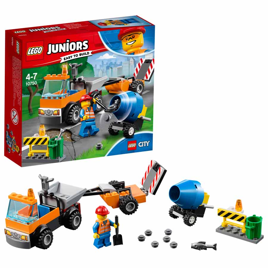 Lego Juniors Camión de obras en carretera City 10750