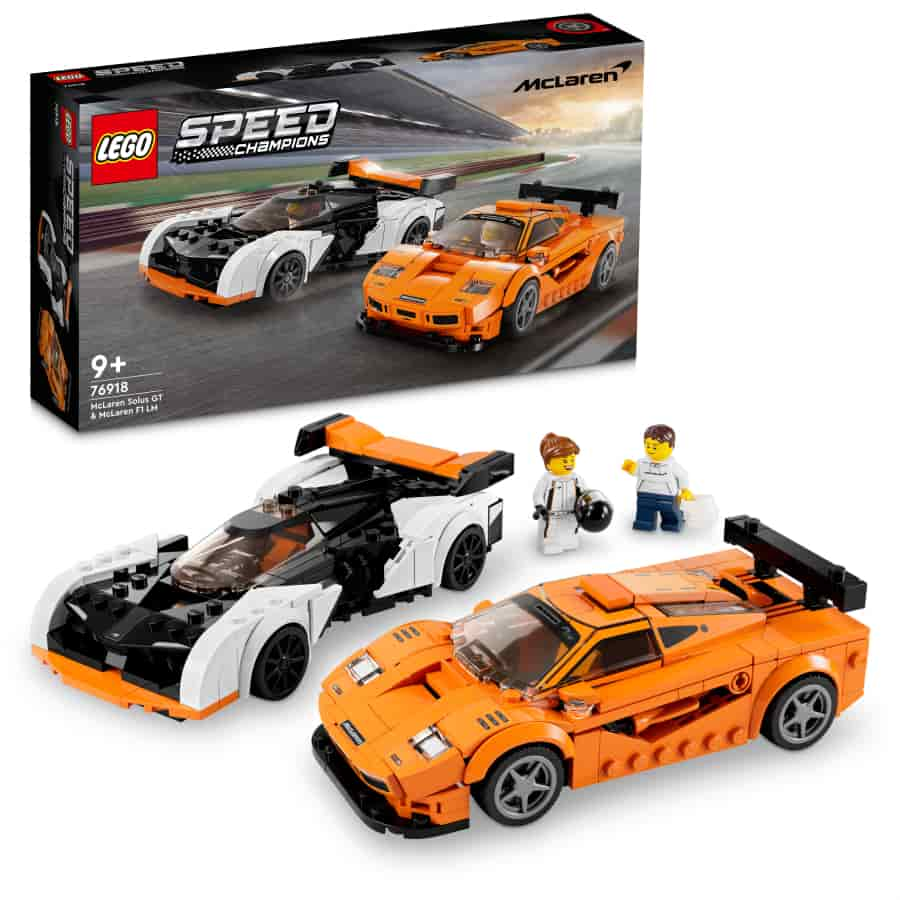 Lego Speed Champions McLaren Solus GT y McLaren F1 LM 76918