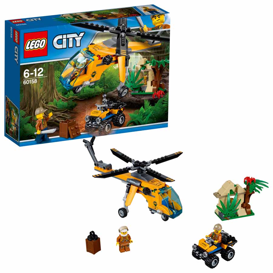 Lego City Jungla Helicóptero de transporte 60158