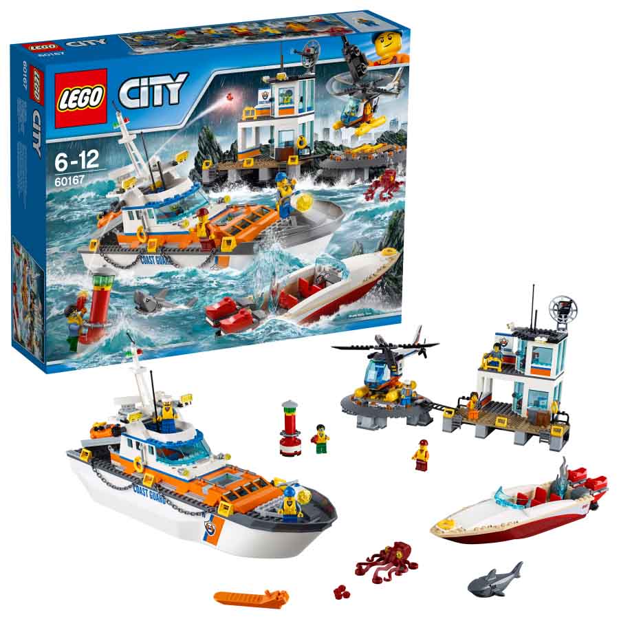 Lego City Coast Guard Guardacostas Cuartel general 60167