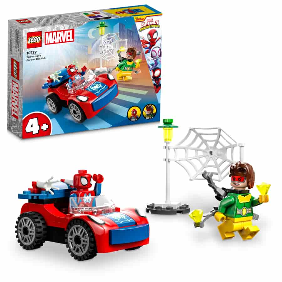 Lego Marvel superheroe Coche de Spider-Man y Doc Ock 10789