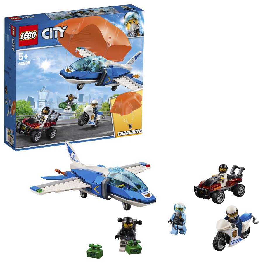 Lego City Policía Aérea: Arresto del Ladrón Paracaidista 60208