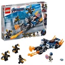 Lego Marvel Super Heroes Capitán América Ataque de los Outriders 76123