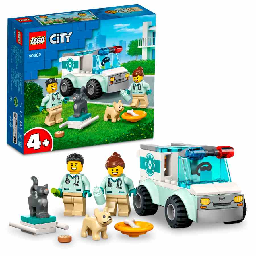 Lego City Furgoneta Veterinaria de Rescate 60382