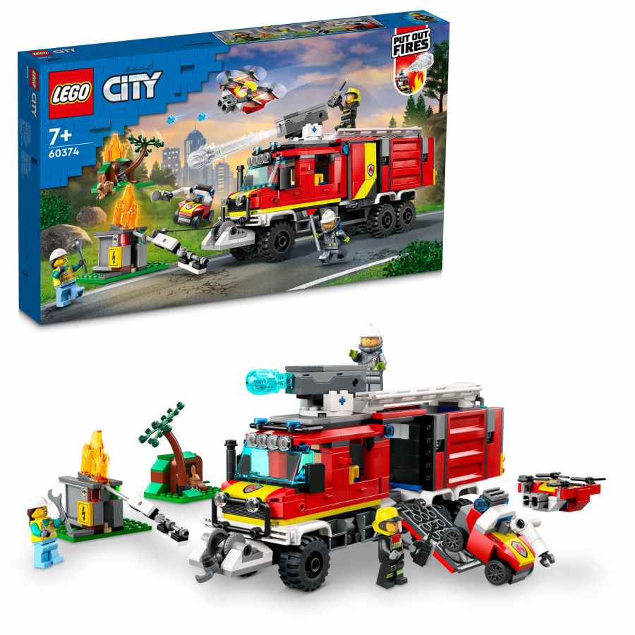 Lego City Unidad Móvil de Control de Incendios 60374