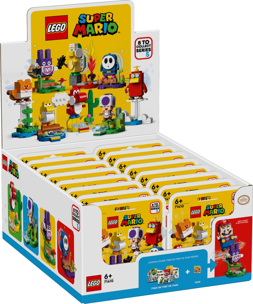 Lego Super Mario Packs de Personajes: Edición 5  Caja 16Ud 71410-CC