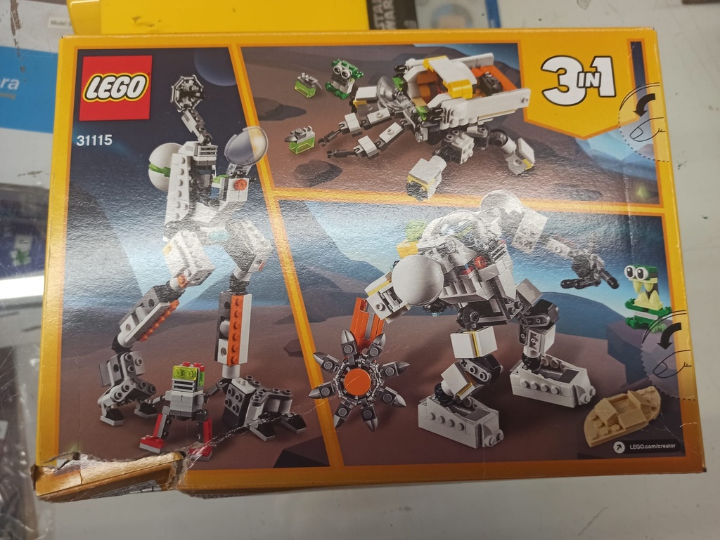 Lego Creator Meca Minero Espacial 31115 Caja Dañada CD