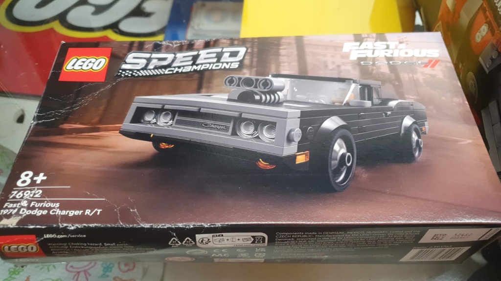 Lego Speed Champions Fast & Furious 1970 Dodge Charger R/T 76912 Caja Dañada CD