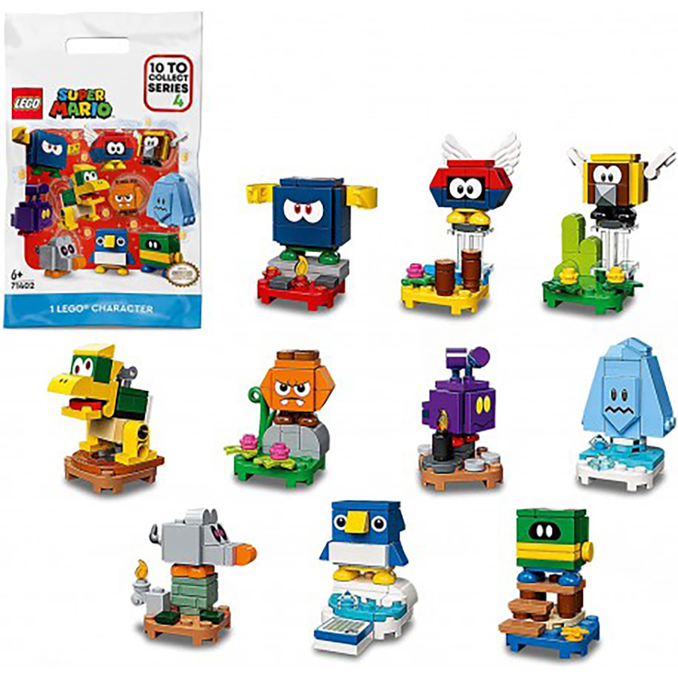 Lego Minifiguras Super Mario Personajes Edición 4 Caja 10Ud 71402 Serie Completa SC