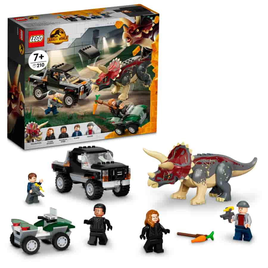 Lego Jurassic World Emboscada en Furgoneta del Triceratops 76950