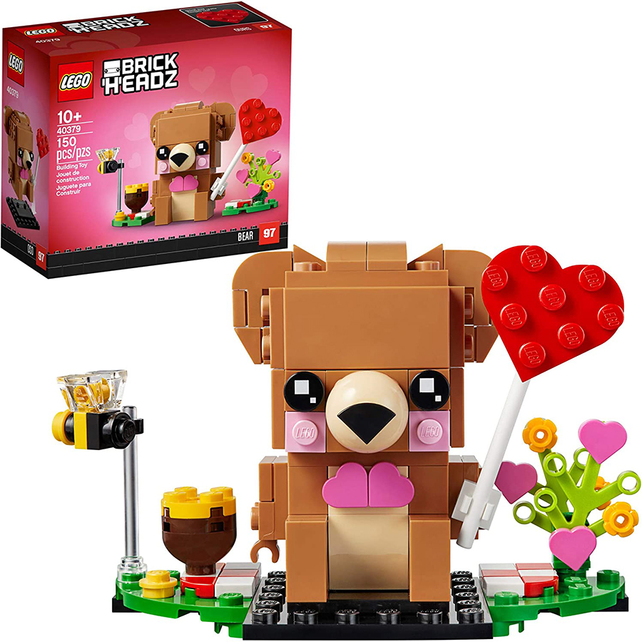 Lego BrickHead Oso de San Valentín 40379