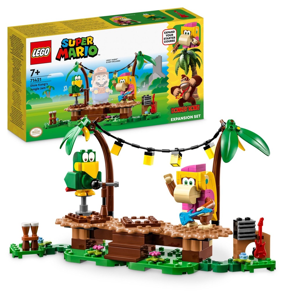  Lego Super Mario Set de Expansi√≥n: Jaleo en la jungla con Dixie Kong 71421