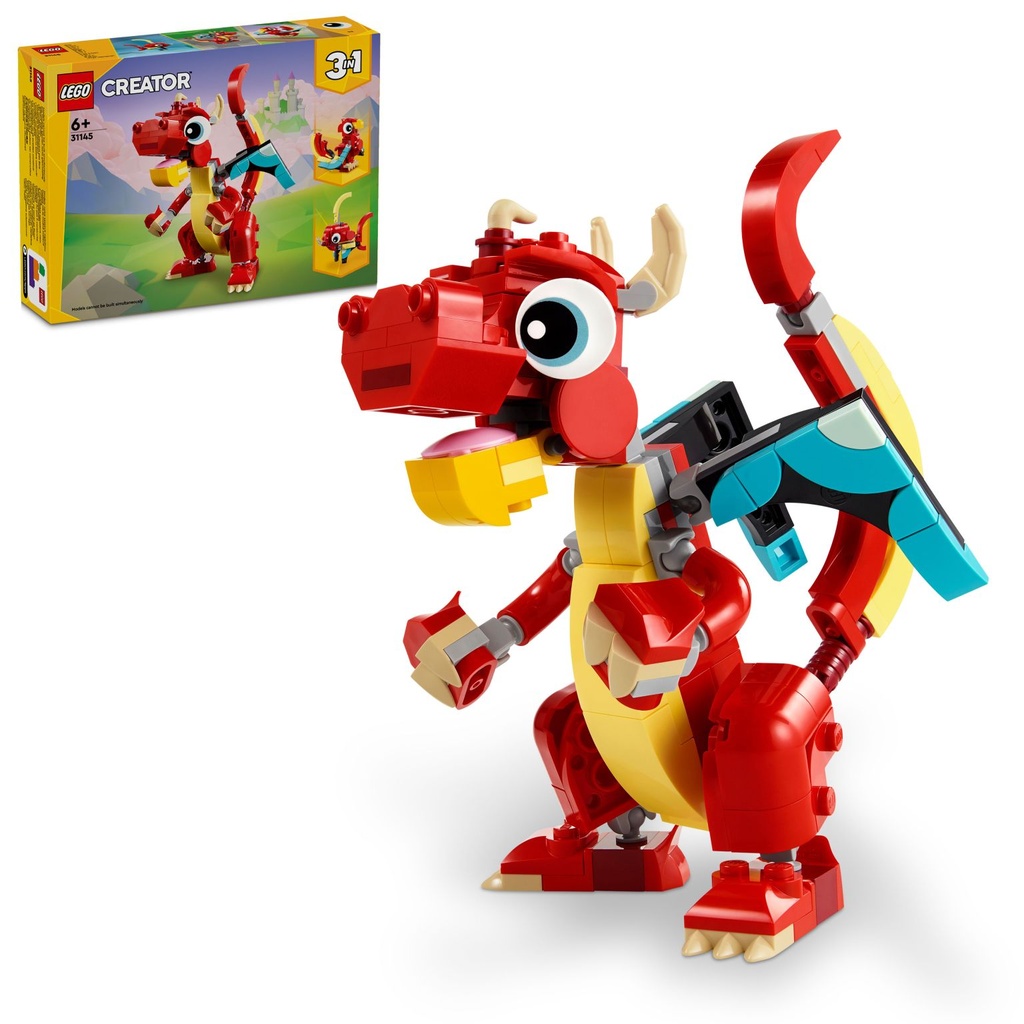 LEGO CREATOR 3en1 | Dragón Rojo - 31145