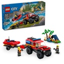 LEGO CITY | Camión de Bomberos 4x4 con Barco de Rescate - 60412