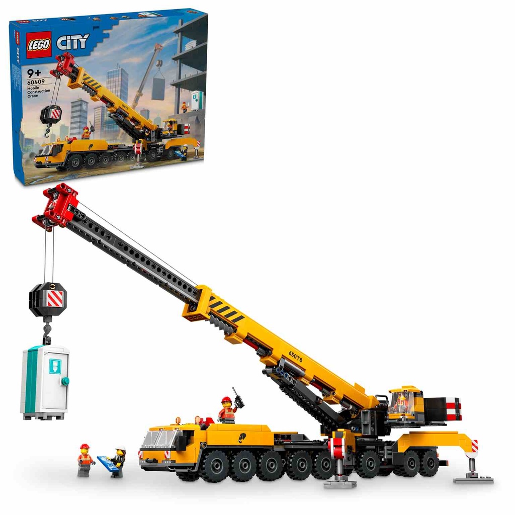 LEGO CITY |Grúa de Obra Móvil Amarilla  - 60409