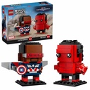 LEGO BRICK HEADZ | Figuras del Capitán América y Hulk Rojo - 40668