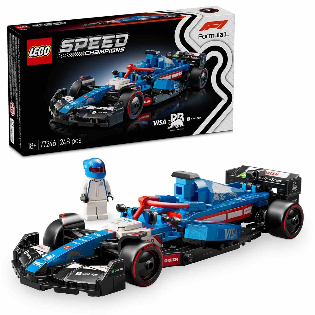 LEGO Speed Champions | Coche de Carreras Visa Cash App RB VCARB 01 F1 - 77246