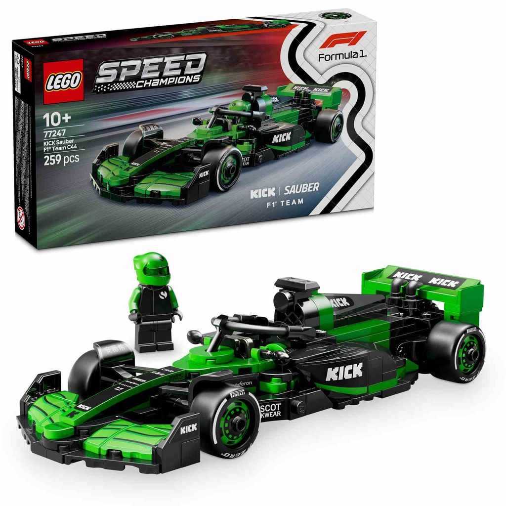 LEGO Speed Champions | Coche de Carreras KICK Sauber F1® Team C44 - 77247