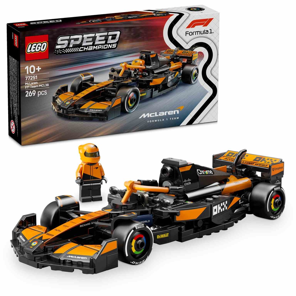 LEGO Speed Champions | Coche de Carreras McLaren F1® Team MCL38 - 77251
