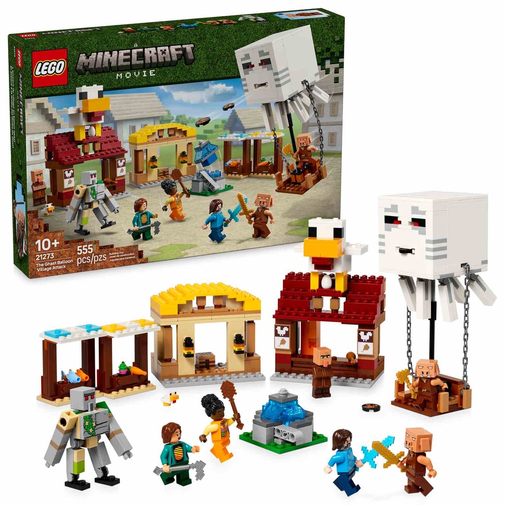 LEGO MINECRAFT | El Ataque a la Aldea del Globo de Ghast - 21273
