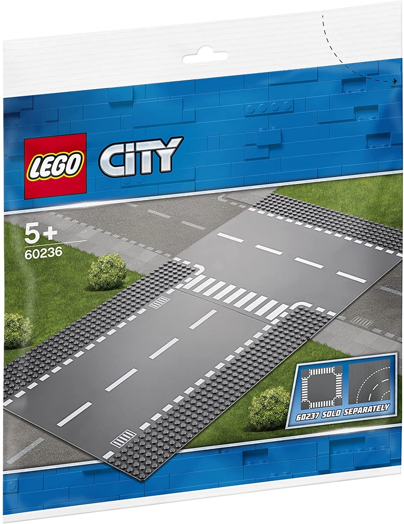 Lego City Recta e intersección en T 60236