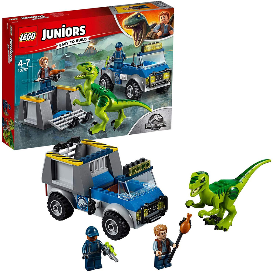 Lego Juniors camion de rescate del raptor 10757