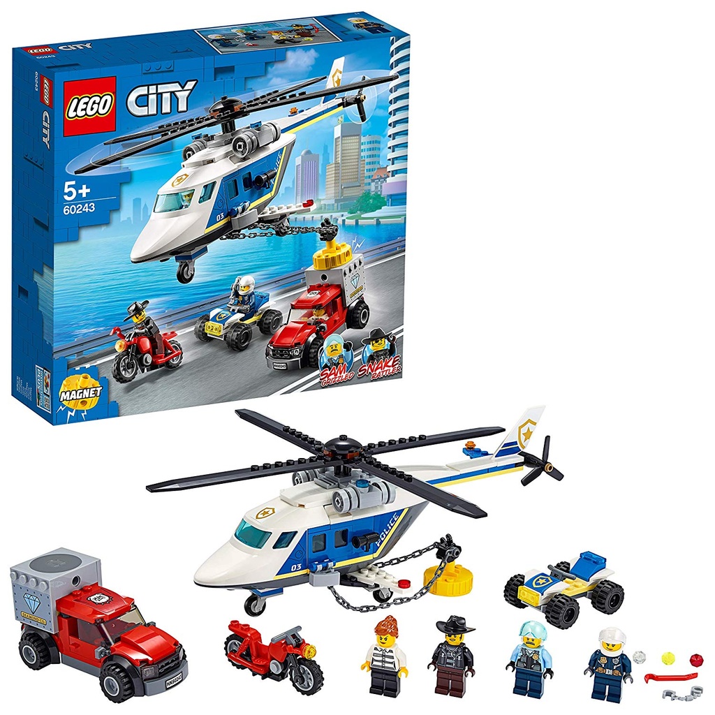 Lego City Policía: Persecución en Helicóptero 60243