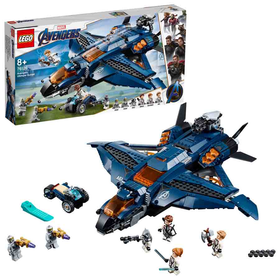 Lego Marvel Super Heroes Quinjet Definitivo de los Vengadores 76126