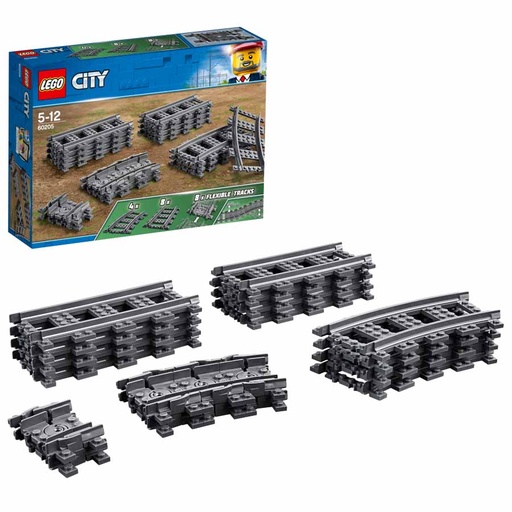 [60205] Lego City Trains Vías y curvas 60205