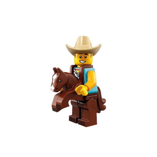 [71021-15] Lego Minifiguras Serie 18 Fiesta  Hombre con disfraz de Vaquero 71021 15