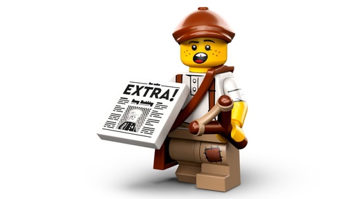 [71037-12] LEGO Minifiguras | 24ª Edición: Chico del periodico 71037-12