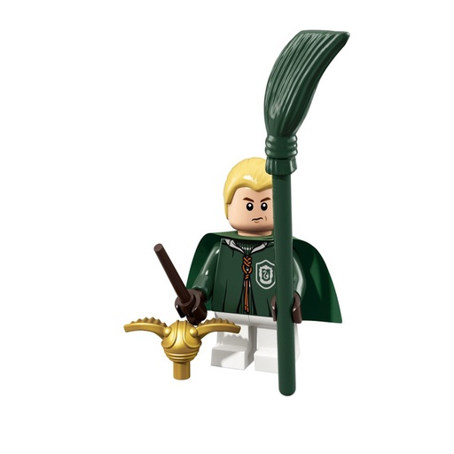 [71022-04] Lego Minifiguras Harry Potter Draco Malfoy con Túnica Quidditch 71022 04