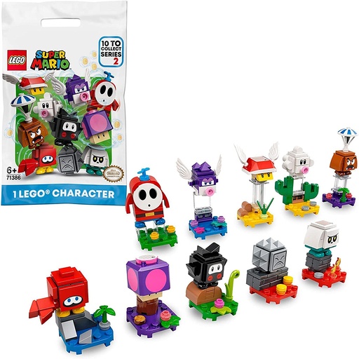 [71386-00] Lego Minifiguras Super Mario Pack de Personajes Edición 2 sobres 71386 00