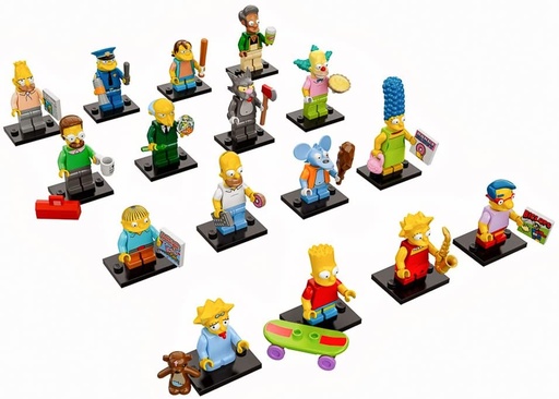 [71005-SC] Lego Minifiguras Sobre Lego Simpson Caja 12 figuras 71005 Serie Completa SC