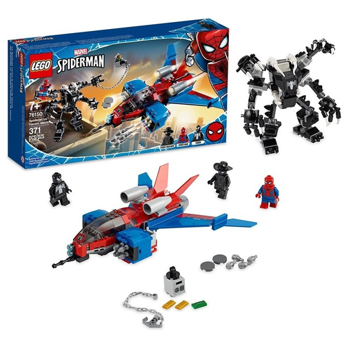 [76150] Lego Marvel Jet Arácnido vs Armadura Robótica de Venom 76150