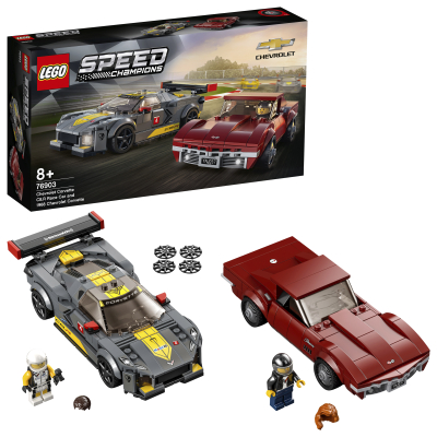 [76903] LEGO Speed Champions | Deportivo Chevrolet Corvette C8.R y Chevrolet Corvette de 1968 76903