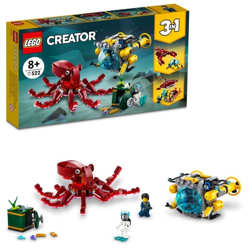 [31130] Lego Creator 3 en 1 Misión del Tesoro Hundido 31130