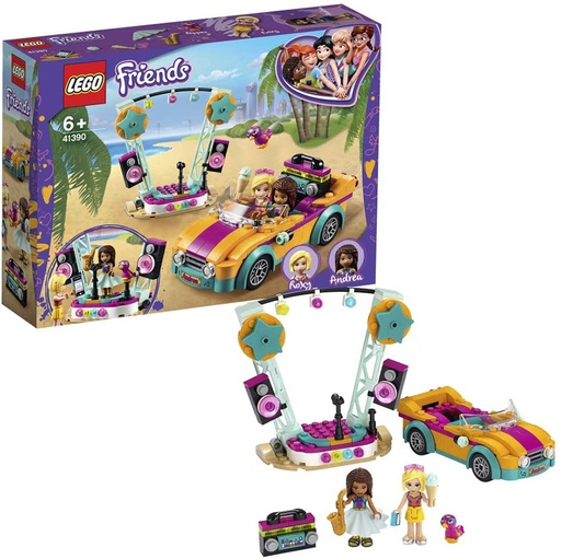 [41390] Lego Friends Coche y Escenario de Andrea 41390