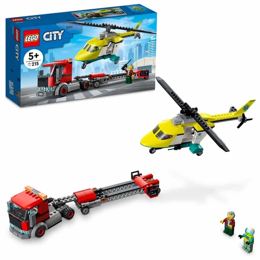 [60343] Lego City Transporte del Helicóptero de Rescate 60343